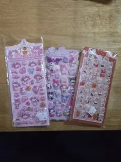 サンリオ キャラクター シール マイメロ キティ クロミ 3点セット