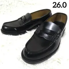 ✨極美品✨ ハルタ コインローファー 合皮 Uチップ 黒 HARUTA 6550のサムネイル