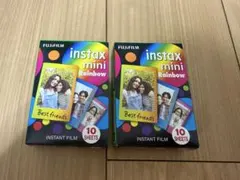 FUJIFILM instax mini Rainbow 10枚入りx2バック