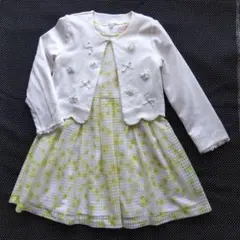 メゾピアノ　フォーマルワンピース 　ジャケット　マーガレット　120