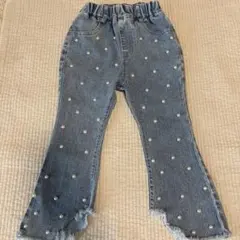 最終値下げ中！ URBAN CHERRY デニムフレアパンツ 120