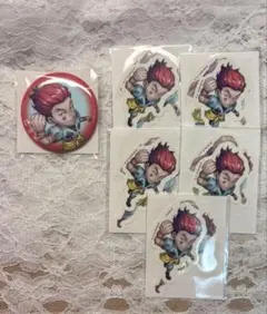 ヒソカ 戦う背中 ホログラム缶バッジHUNTER HUNTER | Mercari