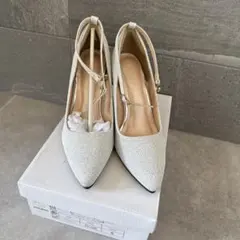 新品　レディース　パンプス　入園式　入学式　ヒール　シルバー　S 22.5cm