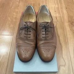 美品　リーガル　ストレートチップ　内羽根　メダリオン　AL399　ブラウン