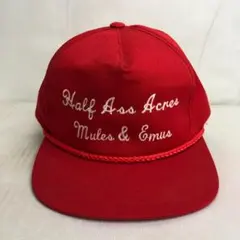 【US古着】Half Ass Acres Mules & Emus キャップ