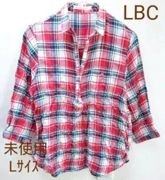 LBC 七分袖 チェック柄 シャツ ブラウス トップスのサムネイル