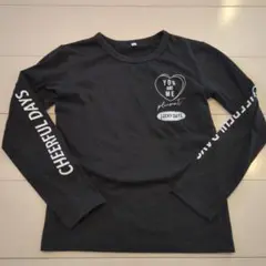 黒　長袖　カットソー 140cm　ブラック　匿名