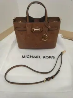 【未使用品】MICHAEL KORS ブラウン ショルダーバッグ