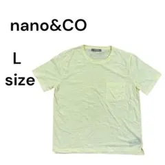 ナノアンドコー　ナノユニバース　Tシャツ　トップス　半袖　メンズ　L 2076