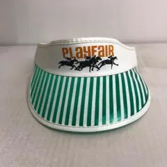 【USA古着】PLAYFAIR ストライプ サンバイザー アメリカンビンテージ