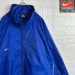 90s NIKE ナイキ チームタグ スウッシュ刺繍 ナイロンジャケット 古着