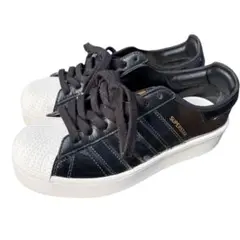 adidas スーパースター ボールド【24.5cm】厚底スニーカー ブラック
