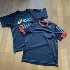 adidas ランニングシャツM・asics ランニングシャツL
