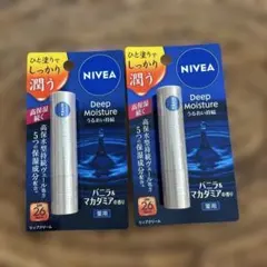 NIVEA ニベア　ディープモイスチャー　リップクリーム　バニラ＆マカダミアのサムネイル