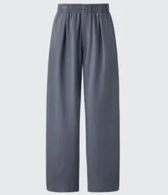 【UNIQLO U】ライトウェイトスウェットワイドパンツ，グレー，Mサイズ