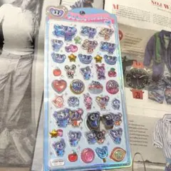 うるちゅるポップシール　キャラクターシール　エンジェルブルー