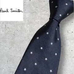 Paul Smith ポールスミス ネクタイ ネイビー 星柄 スター ドット