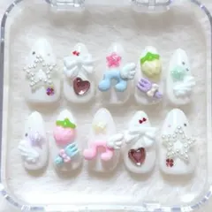 現品 ネイルチップ ウィッシュコア 平成女児 量産型