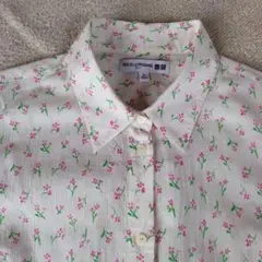 ユニクロ ×イネス　 花柄長袖シャツ XLサイズ
