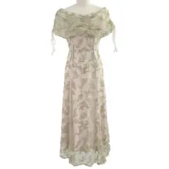 FRAY I.D（フレイ アイディー）　シークインフラワーオフショルドレス