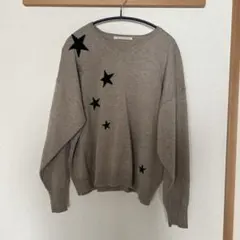 星柄 ニット