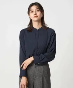 green label relaxing★スタンドカラー長袖シャツ