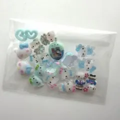 ネイルパーツ サンリオ キティ 水色 20個セット