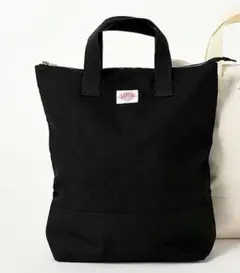 DANTON（ダントン）縦型キャンバストートバッグブラック