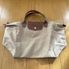 【ロンシャンLongchamp】ナイロントートバッグ　ベージュ