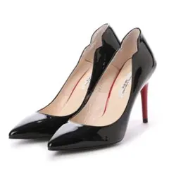 SEVEN TWELVE THIRTY セットバックヒールポインテッドパンプス
