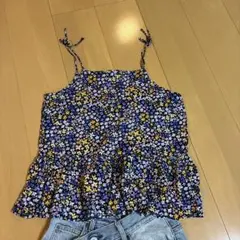 H&M 花柄フリルキャミソール US 18