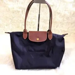 ロンシャン Longchamp 美品 ルプリアージュ M ヴァイオレット - メルカリ