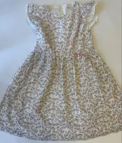 m*u様 ベベ プチ ポワ ヴェール　刺繍 花柄 二重 フリル 袖 ワンピースのサムネイル