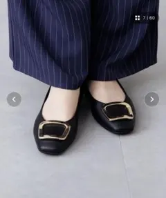 現行品 美品 HIMIKO ベルトモチーフパンプス 651329 ブラック - メルカリ