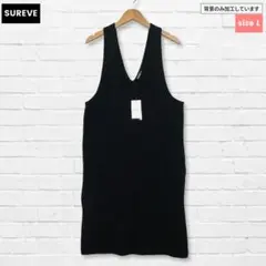 未使用品 SUREVE 深Vネック ジャンパースカート ブラック L