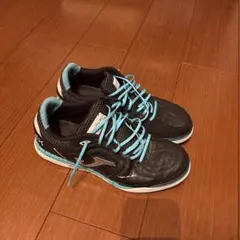 joma TOP-FLEX フットサルシューズ ブラック/アクア