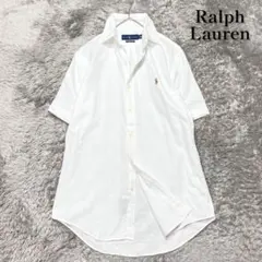 ラルフローレン　シャンブレーオックスフォードシャツ　半袖　ポニー　XL相当　美品