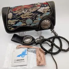 DEGNER 花山 鳳凰 ライダース ウォレット コンチョ ロープ付き2のサムネイル