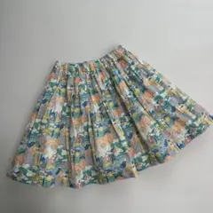 Bonpoint カラフル花柄 フレアスカート　10a 140のサムネイル