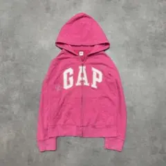 00s Y2K 平成ギャル GAP フード付きパーカー　ラメ　キラキラ　ピンク