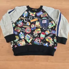 ミキハウス　DOUBLE.B パッチワークトレーナー 100cm