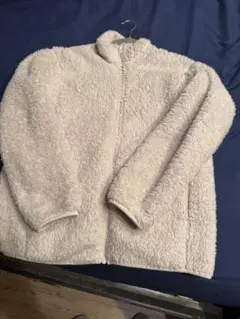 UNIQLO ボアフリース ジャケットM ベージュ アウター レディース メンズ