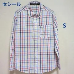 セシール チェック柄シャツUVシャツ　 　レディース Sサイズのサムネイル