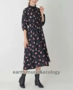 earth music&ecology 花柄ワンピース