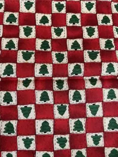 クリスマスツリー柄 アメリカンカントリー生地 希少生地