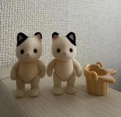 4/24 シルバニア チャコールネコの赤ちゃん 服なし