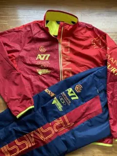 アシックスA77トリコット起毛 トレーニングジャケット・パンツ上下セット　XL