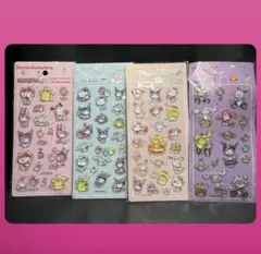 ４枚セット　サンリオキャラクターズ シール・ステッカー　立体　3dシール