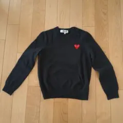 PLAY Comme des Garçons ブラックニット L