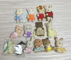 シルバニアファミリー　お人形さん&洋服セット